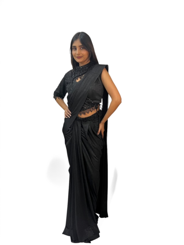 draped saree