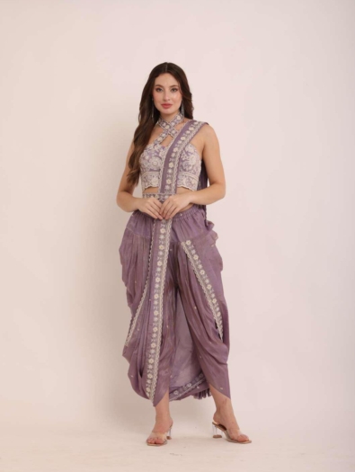 Dhoti-Draped Saree
