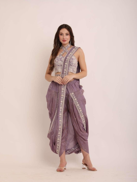 Dhoti-Draped Saree