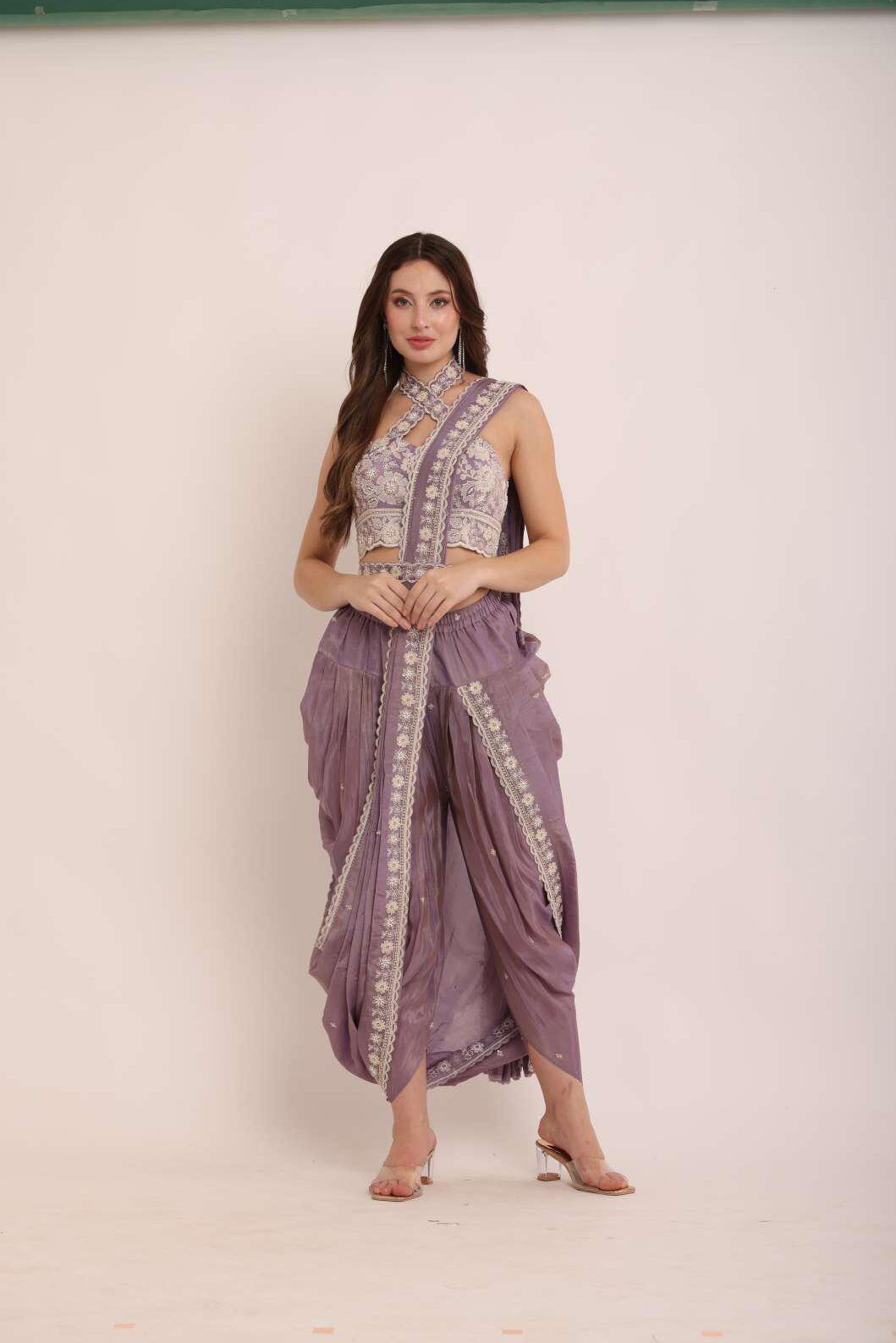 Dhoti-Draped Saree