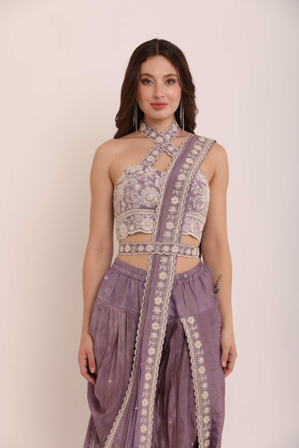 A dhoti-draped saree - Image 4